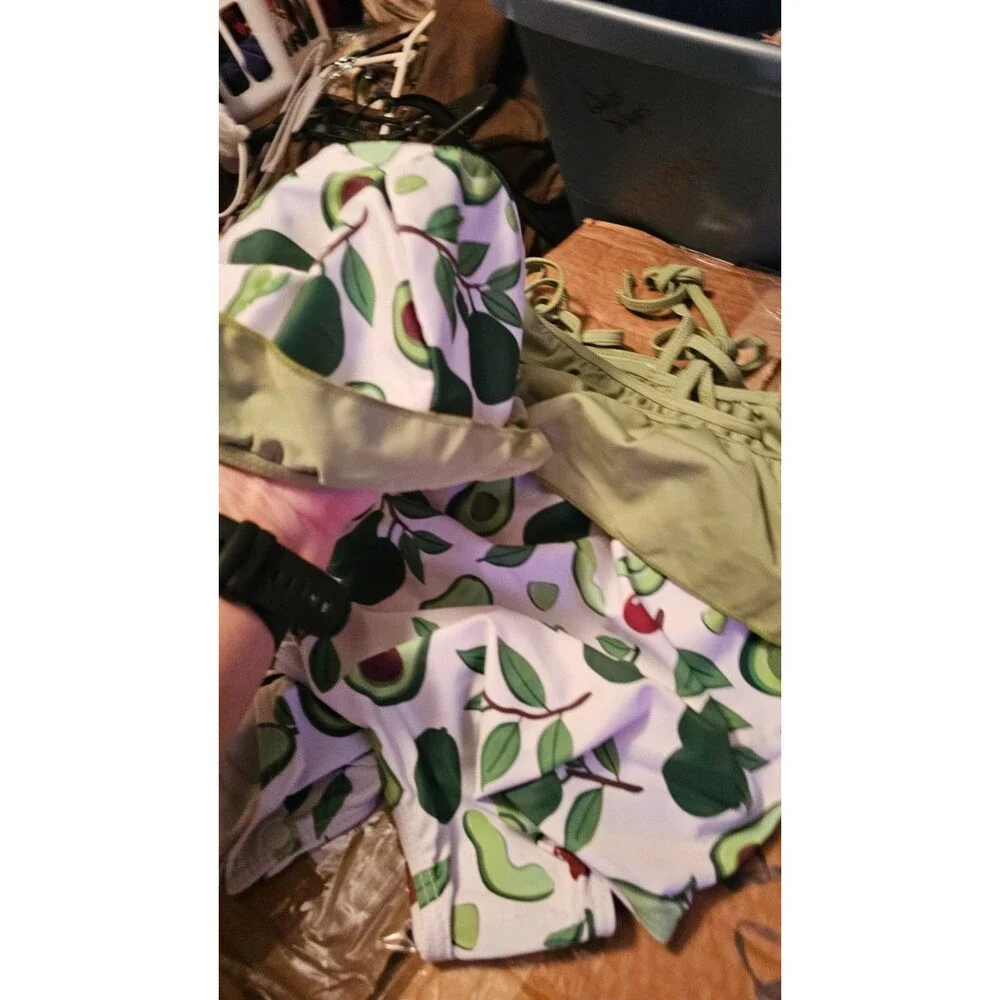 Avocado toddler swimwear and hat Multiple Sizes 2T, 3T, 5T NEW